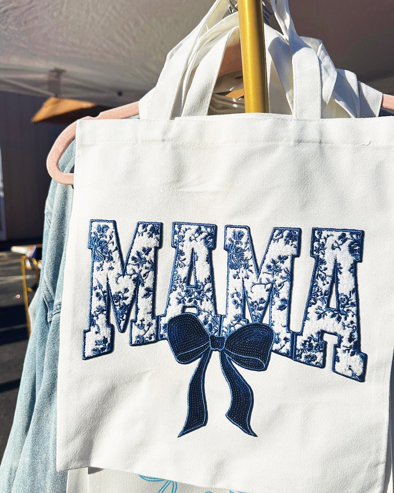 Mama Patch Canvas Bag