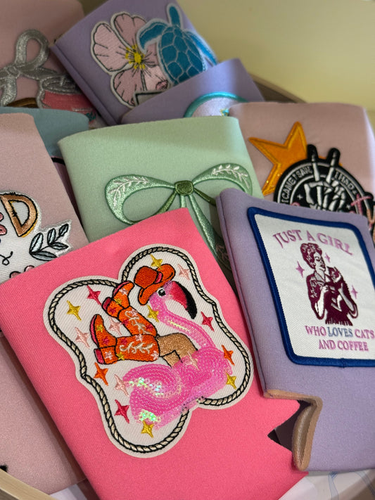 Flamingo Floaty Can Cooler