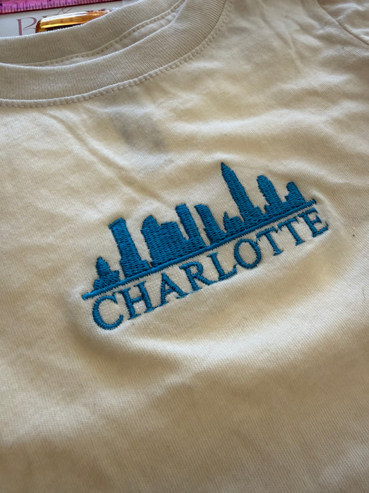Charlotte Youth Embroidered Tee