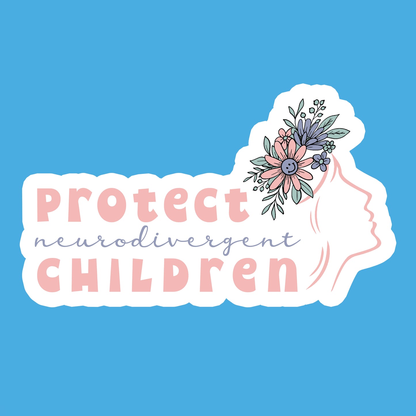 protect neurodivergent children sticker